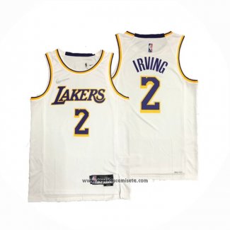 Camiseta Los Angeles Lakers Kyrie Irving #2 Association Blanco
