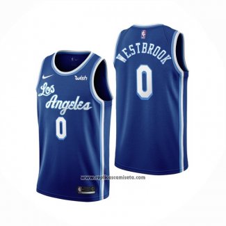 Camiseta Los Angeles Lakers Russell Westbrook #0 Classic 2021-2022 Azul