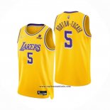 Camiseta Los Angeles Lakers Talen Horton-Tucker #5 75th Anniversary 2021-22 Amarillo