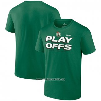 Camiseta Manga Corta Boston Celtics 2023 NBA Playoffs Verde