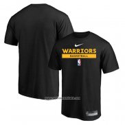 Camiseta Manga Corta Golden State Warriors Practice Performance 2022-23 Negro