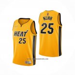 Camiseta Miami Heat Kendrick Nunn #25 Earned 2020-21 Oro