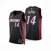 Camiseta Miami Heat Tyler Herro NO 14 Icon 2024-25 Negro