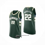 Camiseta Milwaukee Bucks Khris Middleton #22 Icon 2025-26 Verde