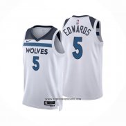 Camiseta Minnesota Timberwolves Anthony Edwards #5 Association 2022-23 Blanco