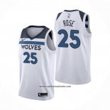 Camiseta Minnesota Timberwolves Derrick Rose #25 Association Blanco