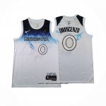 Camiseta Minnesota Timberwolves Donte DiVincenzo #0 Ciudad 2024-25 Blanco