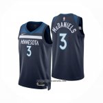 Camiseta Minnesota Timberwolves Jaden McDaniels #3 Icon 2024-25 Azul