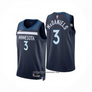 Camiseta Minnesota Timberwolves Jaden McDaniels NO 3 Icon 2024-25 Azul