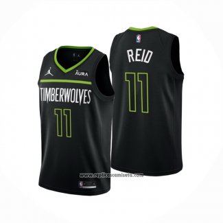 Camiseta Minnesota Timberwolves Naz Reid #11 Statement 2022-23 Negro