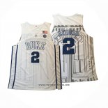 Camiseta NCAA Duke Blue Devils Cam Reddish Blanco