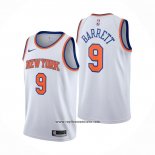 Camiseta New York Knicks RJ Barrett #9 Association Blanco