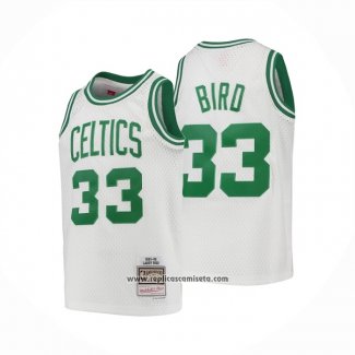 Camiseta Nino Boston Celtics Larry Bird #33 Mitchell & Ness 1985-86 Blanco