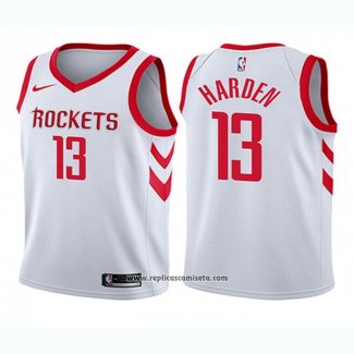 Camiseta Nino Houston Rockets James Harden #13 Association 2017-18 Blanco