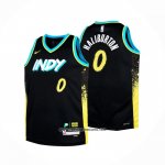 Camiseta Nino Indiana Pacers Tyrese Haliburton #0 2023-24 Ciudad Negro