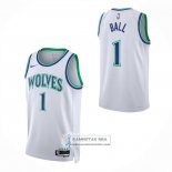 Camiseta Nino Minnesota Timberwolves Lamelo Ball NO 1 Association 2026-27 Blanco