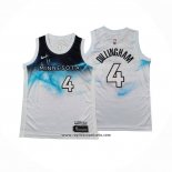 Camiseta Nino Minnesota Timberwolves Robert Dillingham #4 Ciudad 2024-25 Blanco