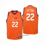 Camiseta Nino Phoenix Suns Deandre Ayton #22 Statement 2020-21 Naranja