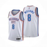 Camiseta Oklahoma City Thunder Jalen Williams #8 Association Blanco