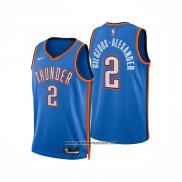 Camiseta Oklahoma City Thunder Shai Gilgeous-Alexander #2 Icon Azul