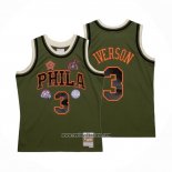 Camiseta Philadelphia 76Ers Allen Iverson #3 Mitchell & Ness 1996-97 Verde