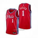 Camiseta Philadelphia 76ers James Harden #1 Statement 2020-21 Rojo