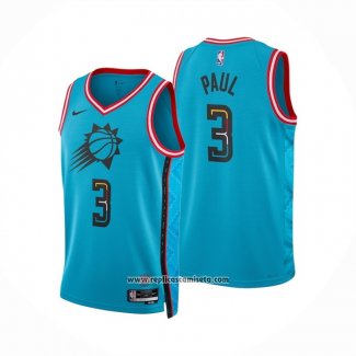 Camiseta Phoenix Suns Chris Paul #3 Ciudad 2022-23 Azul