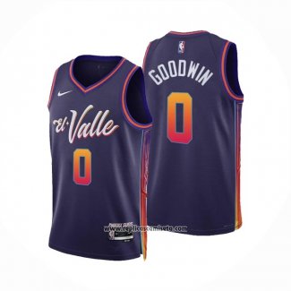 Camiseta Phoenix Suns Jordan Goodwin #0 Ciudad 2023-24 Violeta