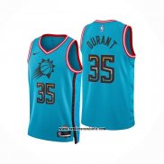 Camiseta Phoenix Suns Kevin Durant #35 Ciudad 2022-23 Azul