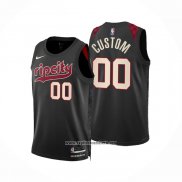 Camiseta Portland Trail Blazers Personalizada Ciudad 2023-24 Negro