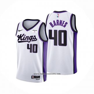 Camiseta Sacramento Kings Harrison Barnes #40 Association 2023-24 Blanco