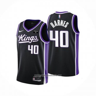 Camiseta Sacramento Kings Harrison Barnes #40 Icon 2023-24 Negro