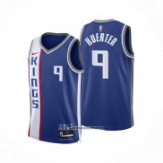 Camiseta Sacramento Kings Kevin Huerter #9 Ciudad 2023 24 Azul