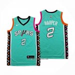 Camiseta San Antonio Spurs Dylan Harper NO 2 Ciudad 2022-23 Verde