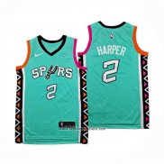 Camiseta San Antonio Spurs Dylan Harper NO 2 Ciudad 2022-23 Verde