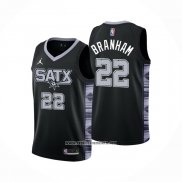 Camiseta San Antonio Spurs Malaki Branham #22 Statement 2022-23 Negro