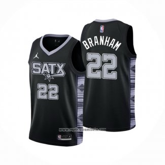 Camiseta San Antonio Spurs Malaki Branham #22 Statement 2022-23 Negro