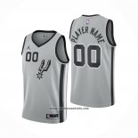 Camiseta San Antonio Spurs Personalizada Statement Gris