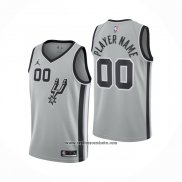 Camiseta San Antonio Spurs Personalizada Statement Gris