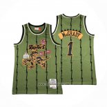 Camiseta Toronto Raptors Tracy McGrady #1 Mitchell & Ness 1998-99 Verde