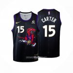 Camiseta Toronto Raptors Vince Carter #15 Ciudad 2024-25 Negro