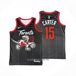 Camiseta Toronto Raptors Vince Carter NO 15 Ciudad 2025-26 Negro