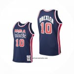 Camiseta USA 1992 Clyde Drexler #10 Azul