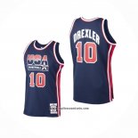 Camiseta USA 1992 Clyde Drexler #10 Azul