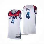 Camiseta USA 2021 Bradley Beal #4 Blanco