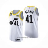 Camiseta Utah Jazz Kelly Olynyk #41 Association Autentico 2022-23 Blanco