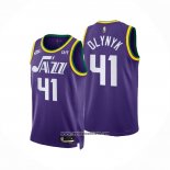 Camiseta Utah Jazz Kelly Olynyk #41 Classic 2023-24 Violeta