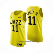 Camiseta Utah Jazz Mike Conley JR. #11 Icon Autentico 2022-23 Amarillo