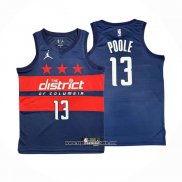 Camiseta Washington Wizards Jordan Poole #13 Statement 2024-25 Azul
