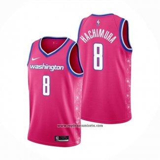 Camiseta Washington Wizards Rui Hachimura #8 Ciudad 2022-23 Rosa